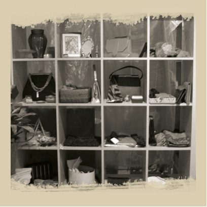 eclectic grouping of accessories