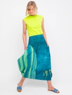 Aquamarine Midi Skirt by Ozai N Ku