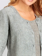 Generous Aligned Blouse by Flax