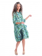 Green Gingham Wonderful Dress by Alembika