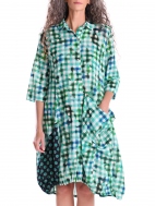 Green Gingham Wonderful Dress by Alembika