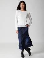Peplum Tuck Skirt by Babette