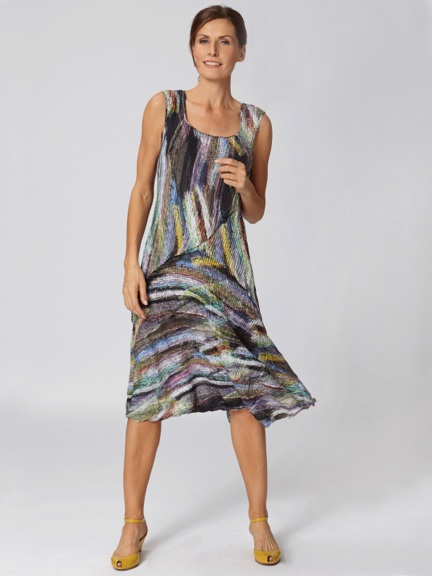 Cap Sleeve Swirl Dress by Babette