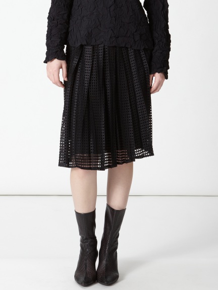 City Tuck Front Skirt by Babette