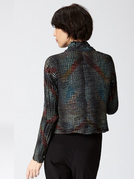 Horizontal Pleated Jacket by Babette