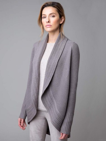 Luxe Circle Cardigan by Kinross Cashmere