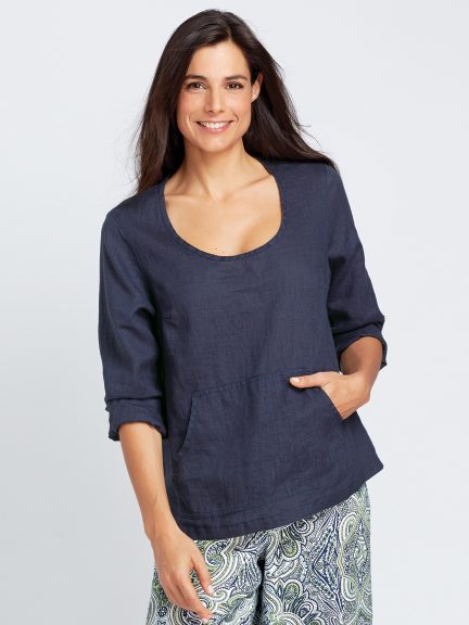 Pocketed Pullover by Flax