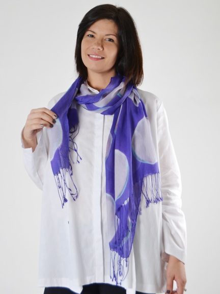 Silk Mesh Full Moon Scarf by Donyale