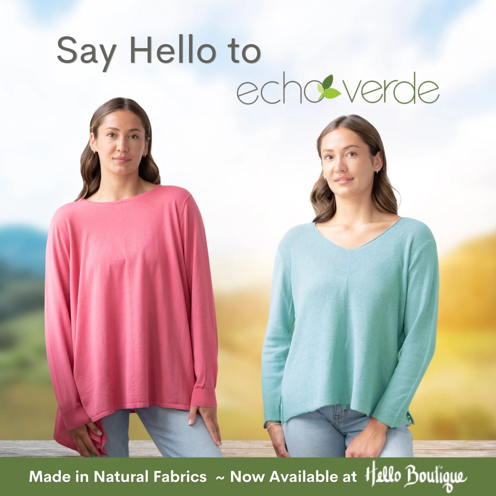 New Designer, Echo Verde, Natural Fabrics