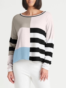 1/2 Stripe Sweater