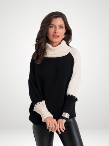 2 Tone Turtle Neck by Planet by Lauren G