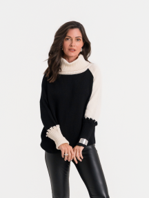 2 Tone Turtle Neck by Planet by Lauren G
