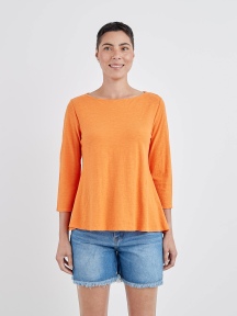 3/4 Sleeve A-line Boatneck by Cut Loose