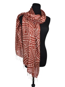 Armani Handwoven Silk Scarf by Dupatta Designs