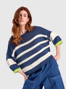 Boxy Stripes Sweater by Alembika