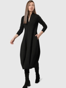 Cocoon Dress Black by Alembika