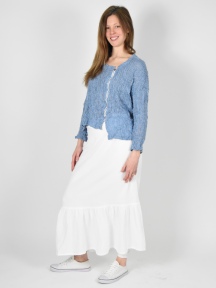 Cotton Gauze Ruffle Skirt