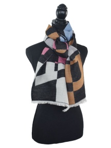 Dido Graphic Letters Scarf by Dupatta Designs