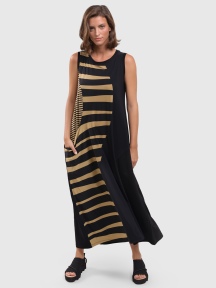 Dunes Stripe Maxi Dress by Alembika