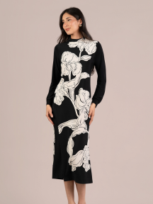 Echo Dress Placement Print by Sympli