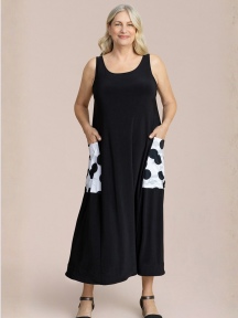 Ez Flare Dress Print Pocket by Sympli