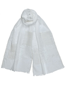 Francesca Embroidered Cotton Scarf by Dupatta Designs
