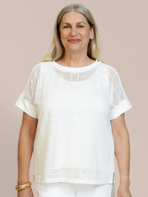 Honeycomb Mesh Boxy T by Sympli