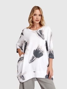 Oversized Print Top by Alembika