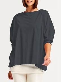 Pima Cotton Luxury Boxy T by Planet by Lauren G