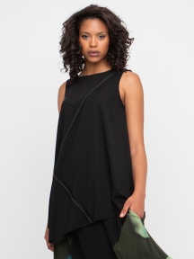 Ponte Stitch Point Tank by Ozai N Ku