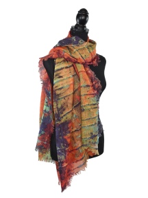 Santos Abstract Wool Scarf