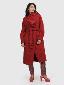Scarlet Wrap Coat by Alembika