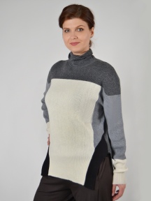 Seacole Colorblock Sweater by Plush Cashmere