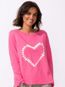 Shibori Heart Hi-Lo Tee by Escape by Habitat