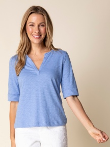 Split Neck Tee by Habitat