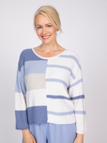 Split Stripes Sweater by Olivia by Habitat