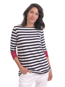 Striped Elbow Sleeve T