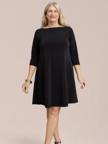 Trapeze Dress 3/4 Sleeve