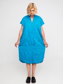 Turquoise Crinkle Dress