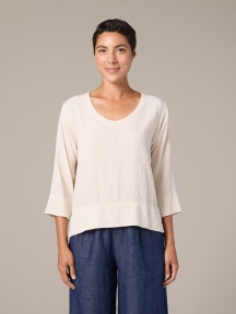 V-Neck Vent Top by Cut Loose