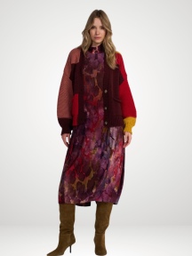 Watercolor Turtleneck Dress by Alembika