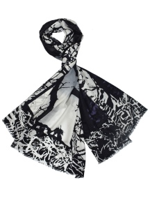 Wicked Graphic Ombre Scarf