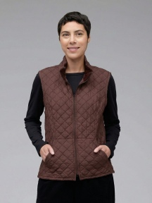 Zip Front Quilted Vest by Cut Loose