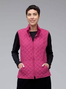 Zip Front Quilted Vest by Cut Loose