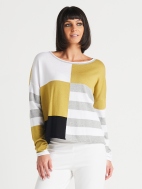 1/2 Stripe Sweater by Planet