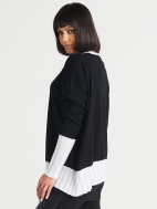 2 Tone V Sweater by Planet