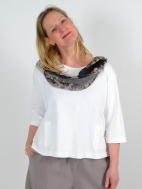 3/4 Sleeve Boxy Shirt w Pockets by PacifiCotton