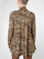 Annie Leopard Open Cardigan by Comfy USA