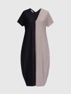 Black + Tan Dress by Alembika