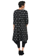 Black Gray Mini Chex Lexi Dress by Snapdragon & Twig